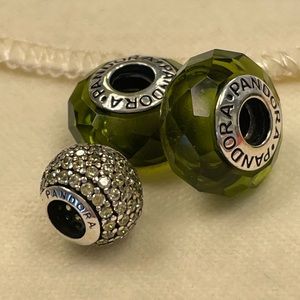 Pandora fall bead set in olive green 🍃🍁🍂